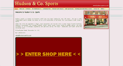 Desktop Screenshot of hudson-sports.co.uk