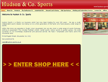 Tablet Screenshot of hudson-sports.co.uk